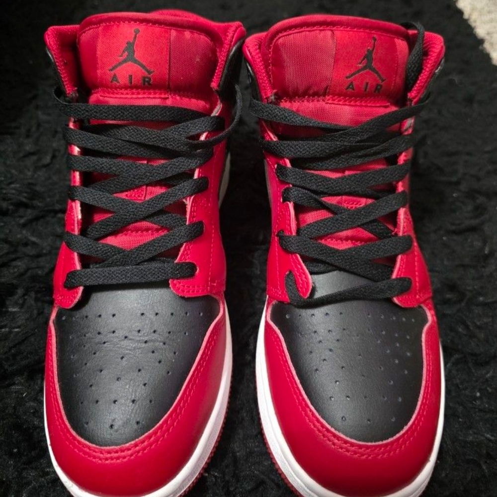 Jordan Red and Black Athletic Shoes